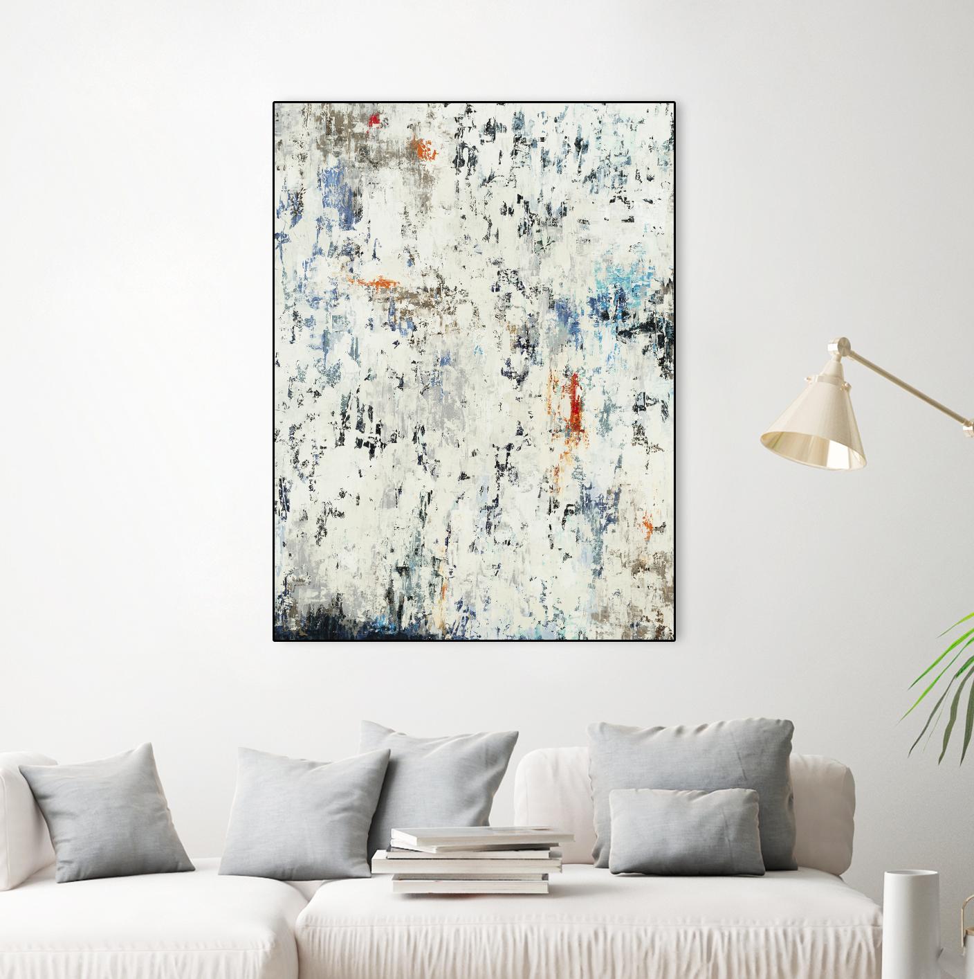Equilibrium by Liz Jardine on GIANT ART - whites & creams abstract