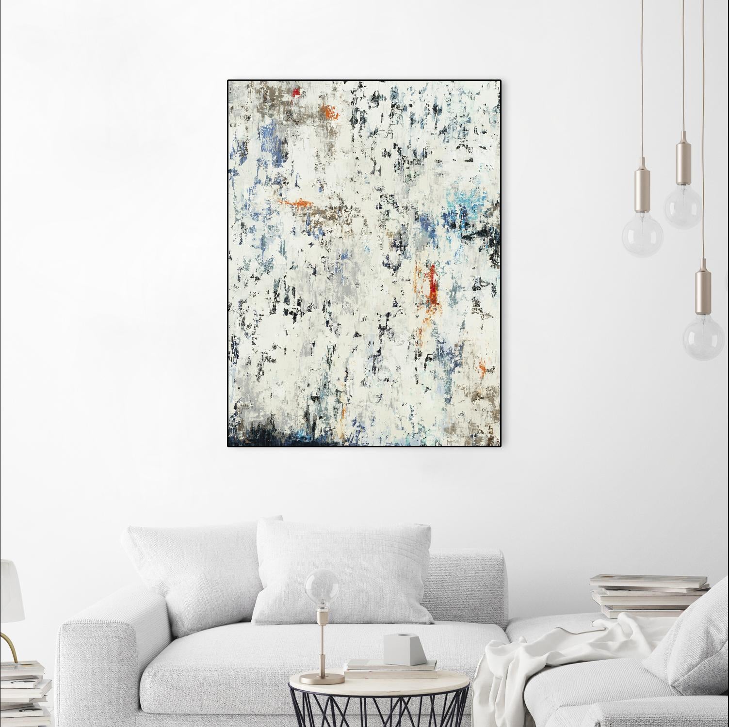 Equilibrium by Liz Jardine on GIANT ART - whites & creams abstract