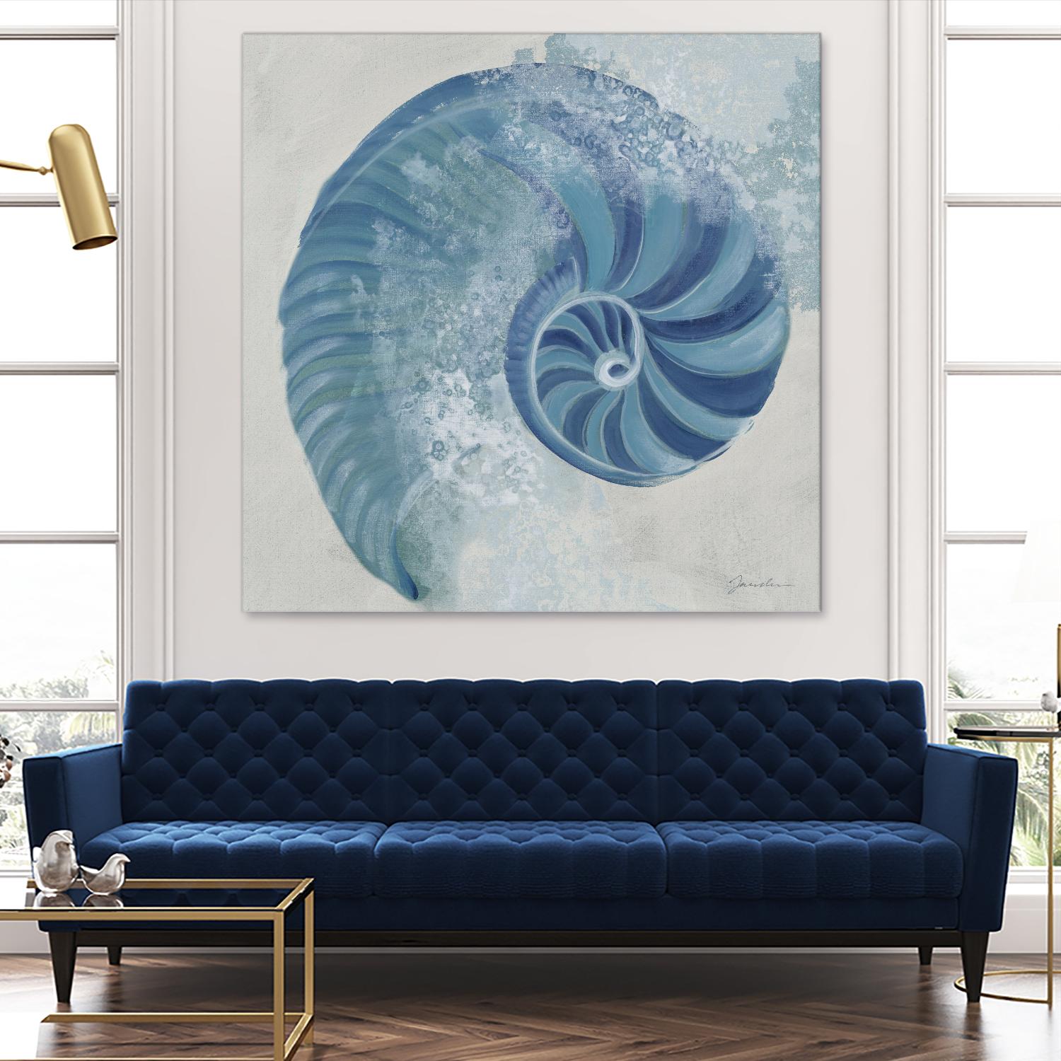 Sea Foam IV V1 by Liz Jardine on GIANT ART - blues sea life