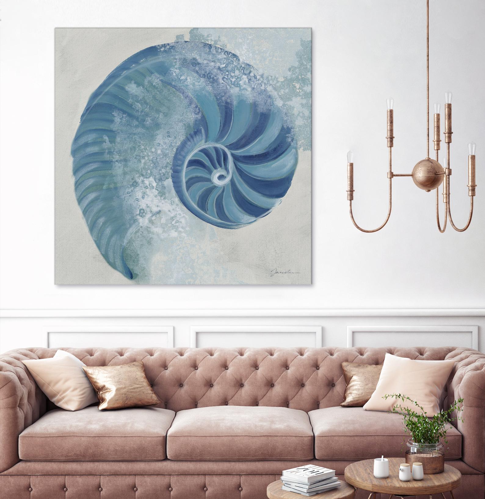 Sea Foam IV V1 by Liz Jardine on GIANT ART - blues sea life