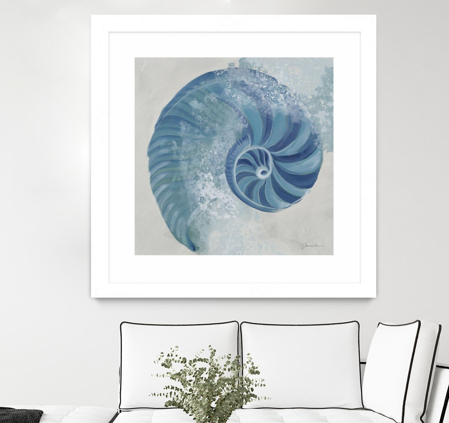 Sea Foam IV V1 by Liz Jardine on GIANT ART - blues sea life