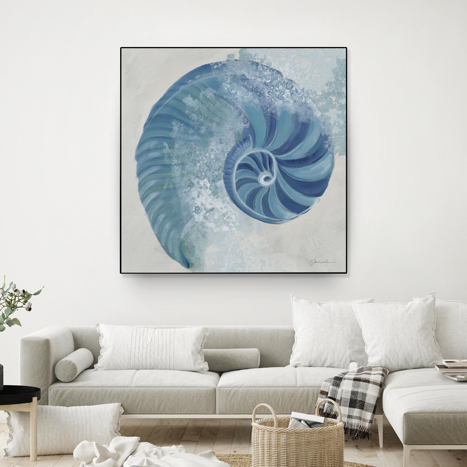 Sea Foam IV V1 by Liz Jardine on GIANT ART - blues sea life