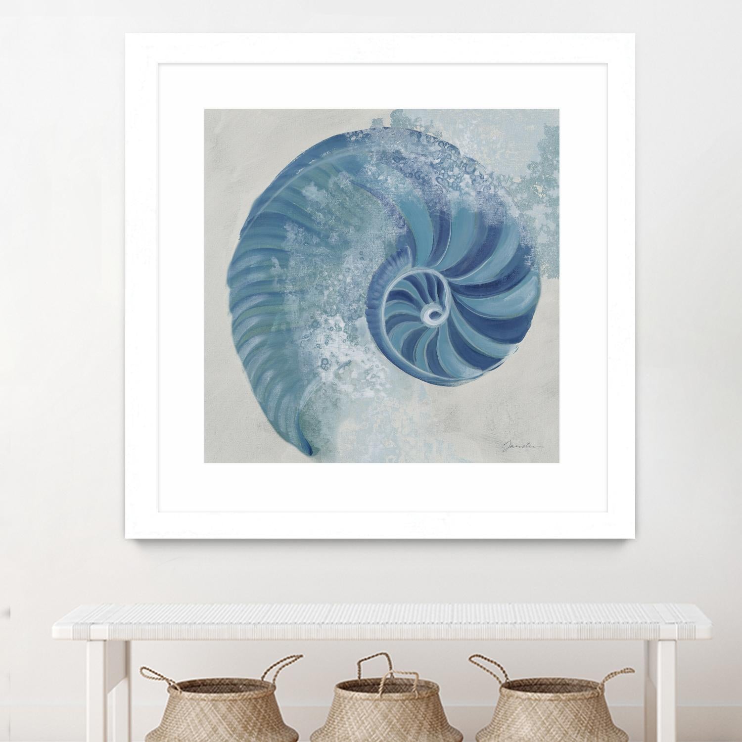 Sea Foam IV V1 by Liz Jardine on GIANT ART - blues sea life