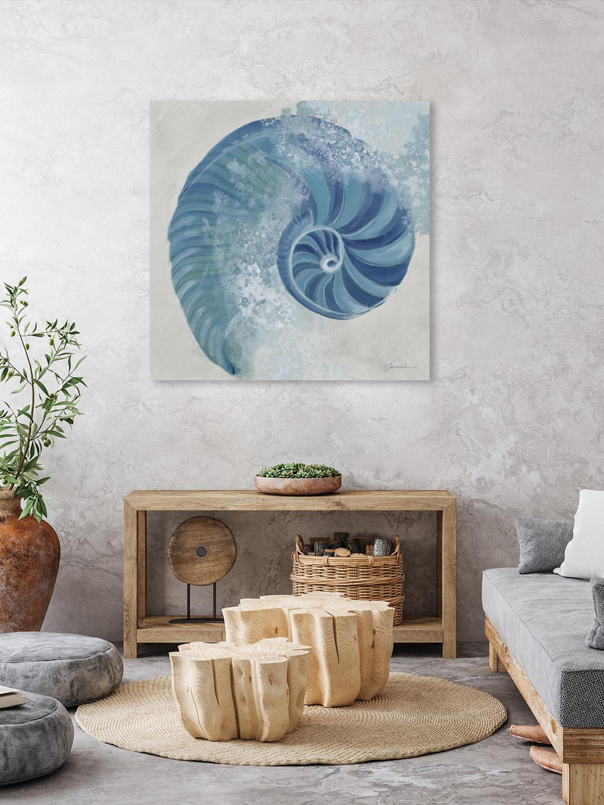 Sea Foam IV V1 by Liz Jardine on GIANT ART - blues sea life