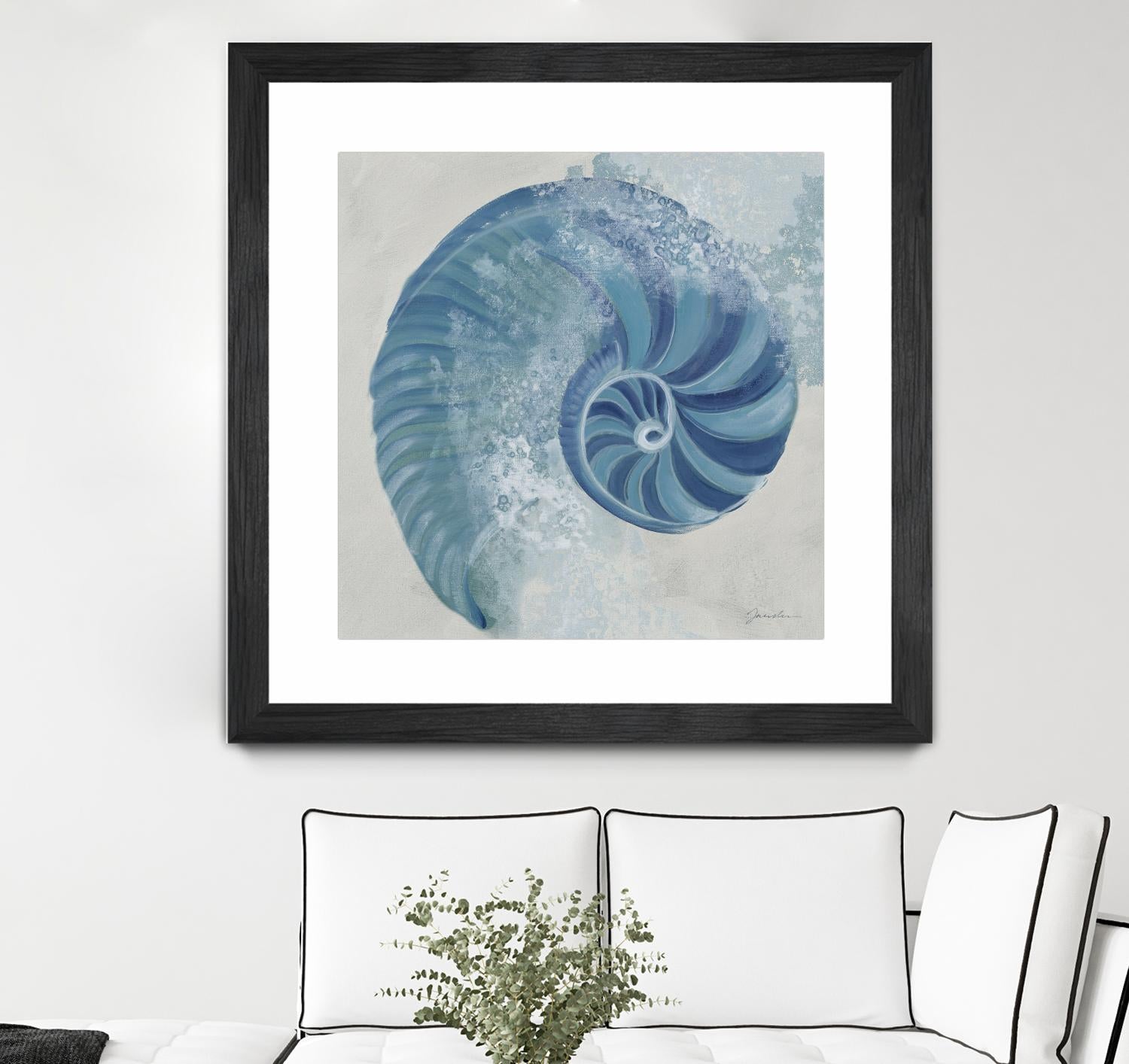 Sea Foam IV V1 by Liz Jardine on GIANT ART - blues sea life
