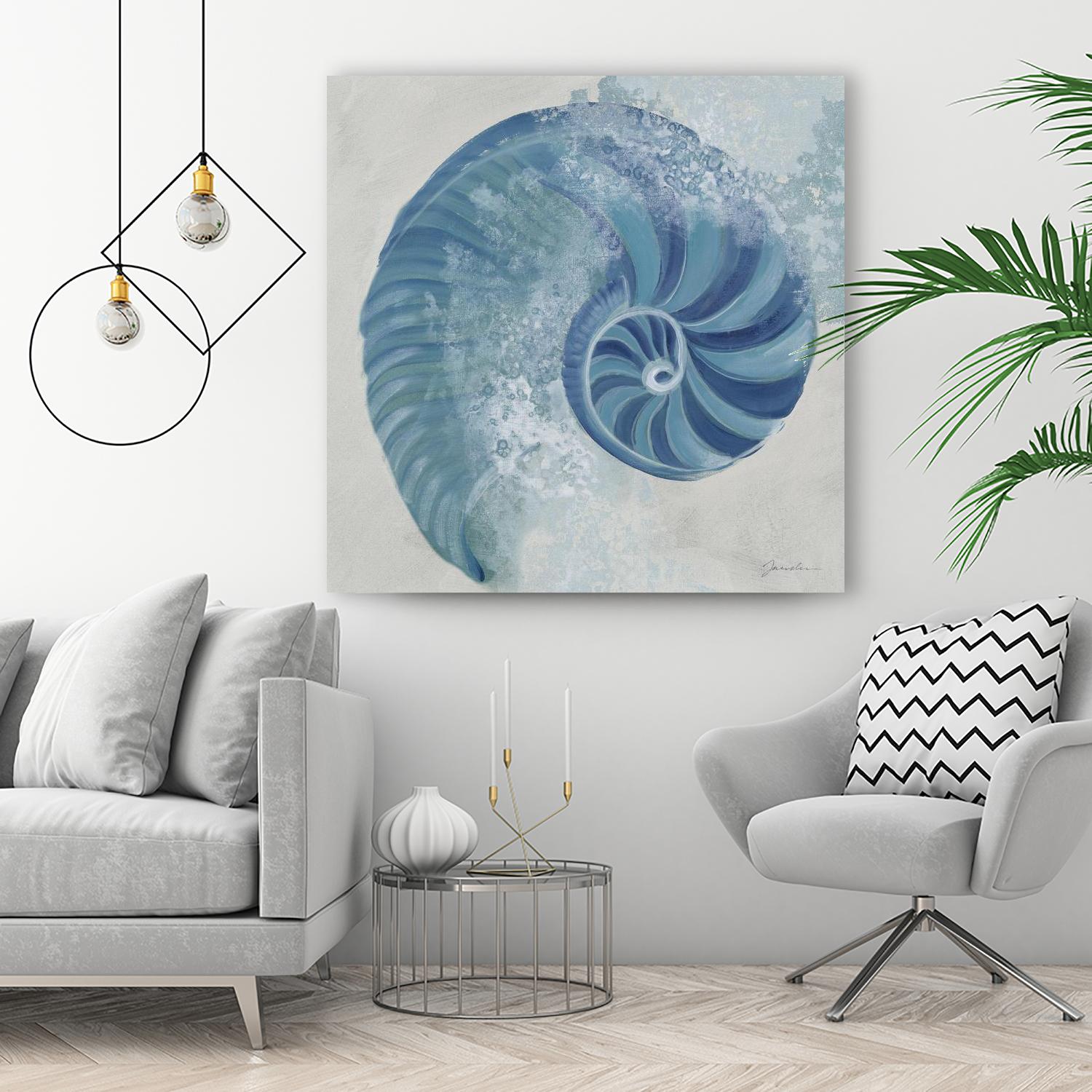 Sea Foam IV V1 by Liz Jardine on GIANT ART - blues sea life