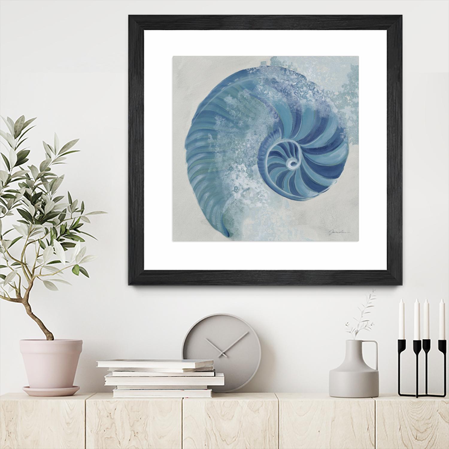 Sea Foam IV V1 by Liz Jardine on GIANT ART - blues sea life