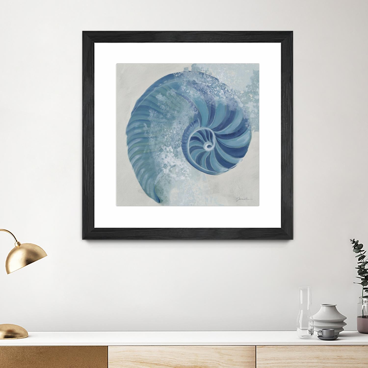 Sea Foam IV V1 by Liz Jardine on GIANT ART - blues sea life