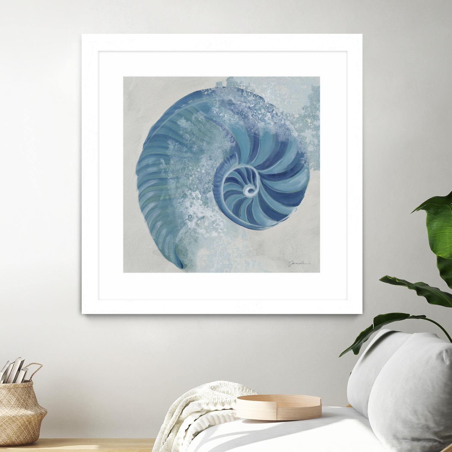 Sea Foam IV V1 by Liz Jardine on GIANT ART - blues sea life