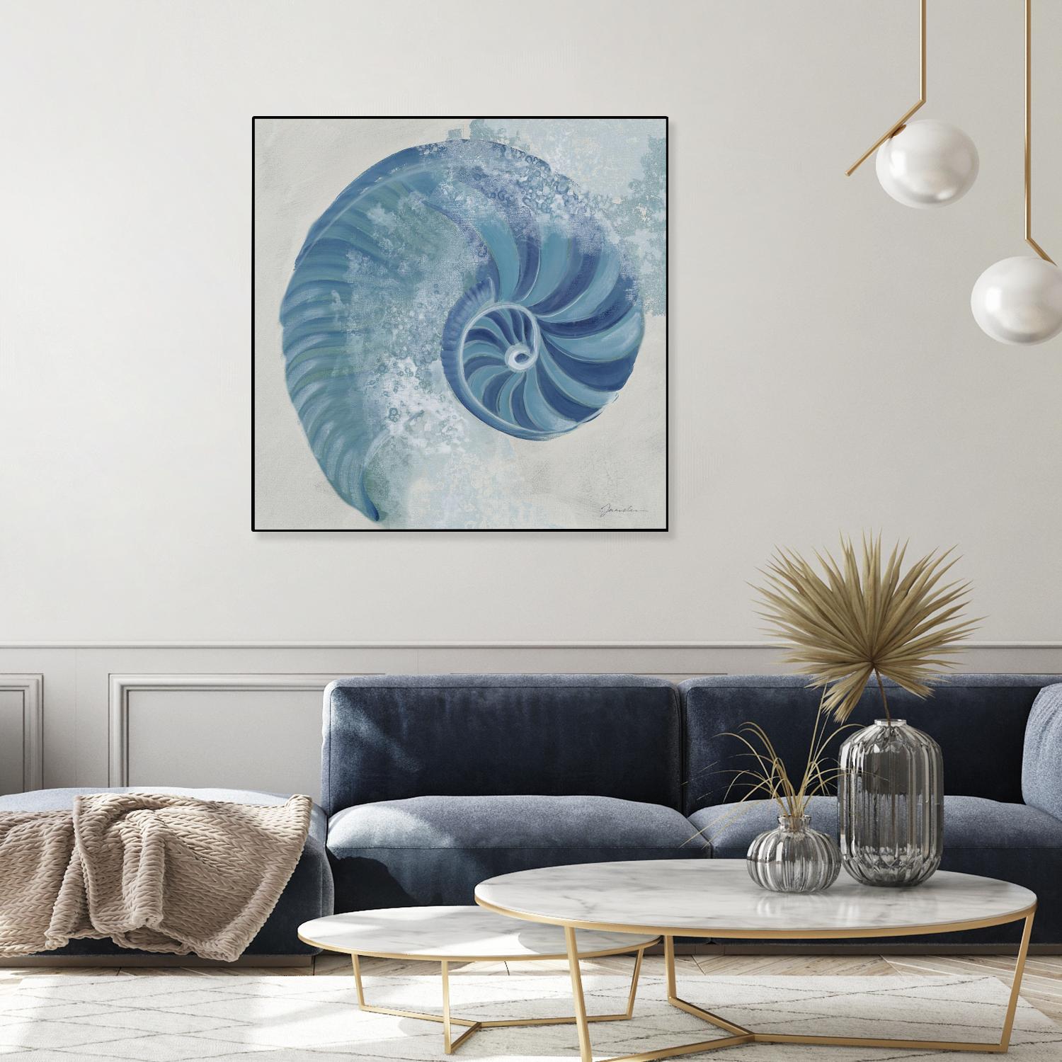Sea Foam IV V1 by Liz Jardine on GIANT ART - blues sea life