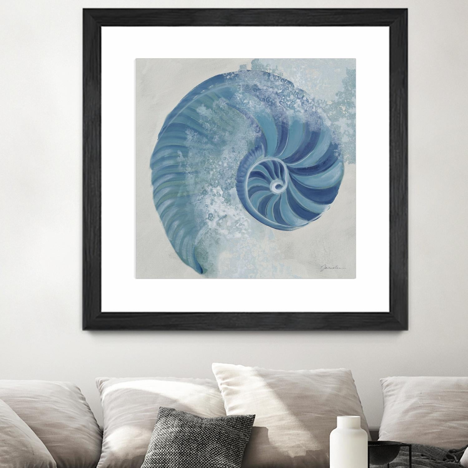 Sea Foam IV V1 by Liz Jardine on GIANT ART - blues sea life