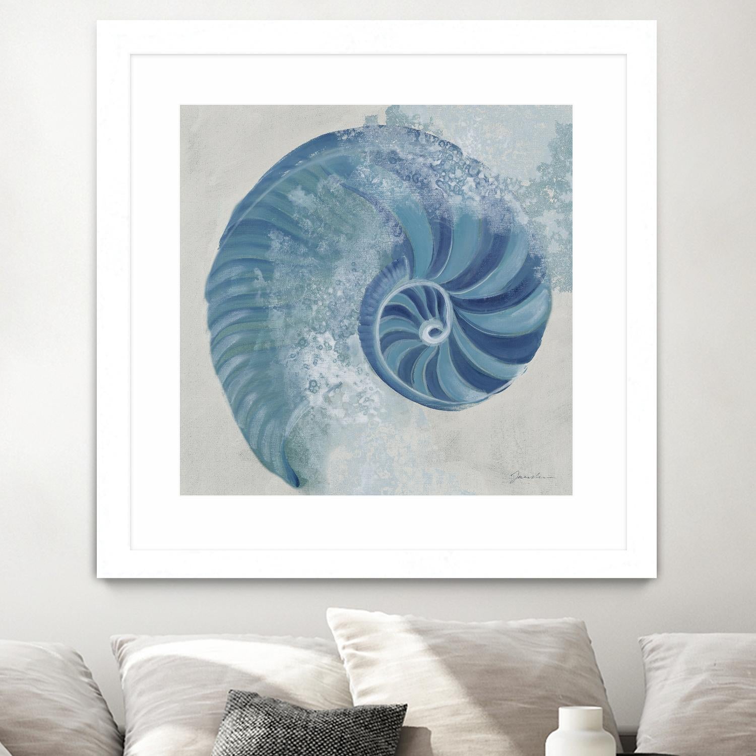 Sea Foam IV V1 by Liz Jardine on GIANT ART - blues sea life