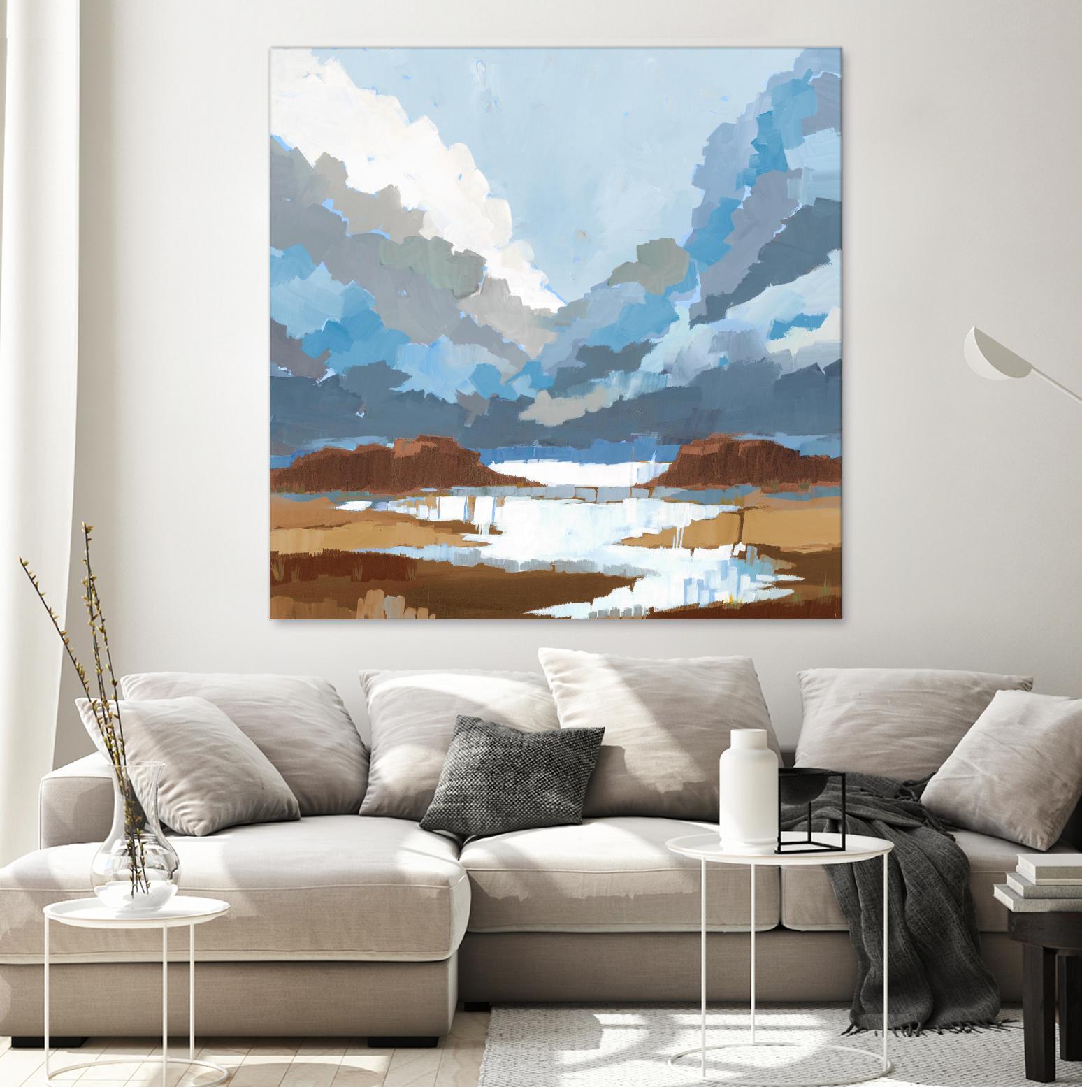 High Altitude V7 by Liz Jardine on GIANT ART - blues scenic clouds