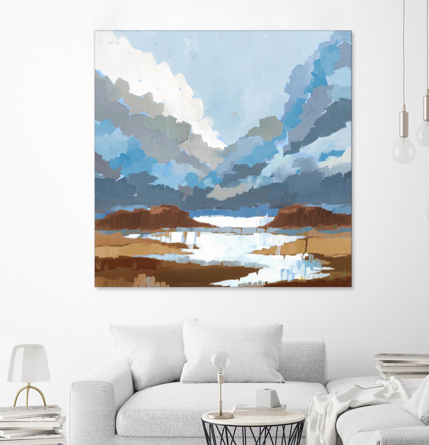 High Altitude V7 by Liz Jardine on GIANT ART - blues scenic clouds