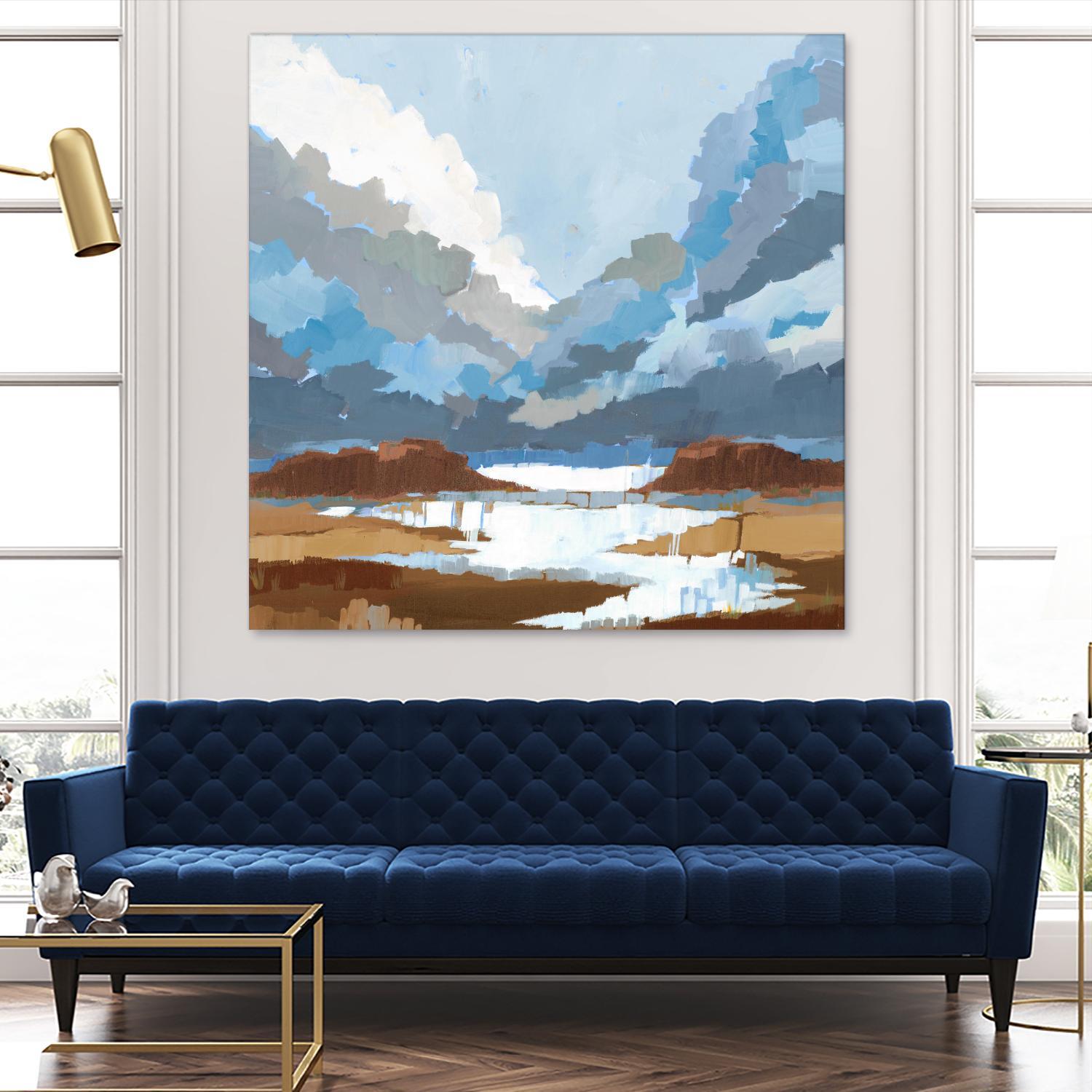 High Altitude V7 by Liz Jardine on GIANT ART - blues scenic clouds