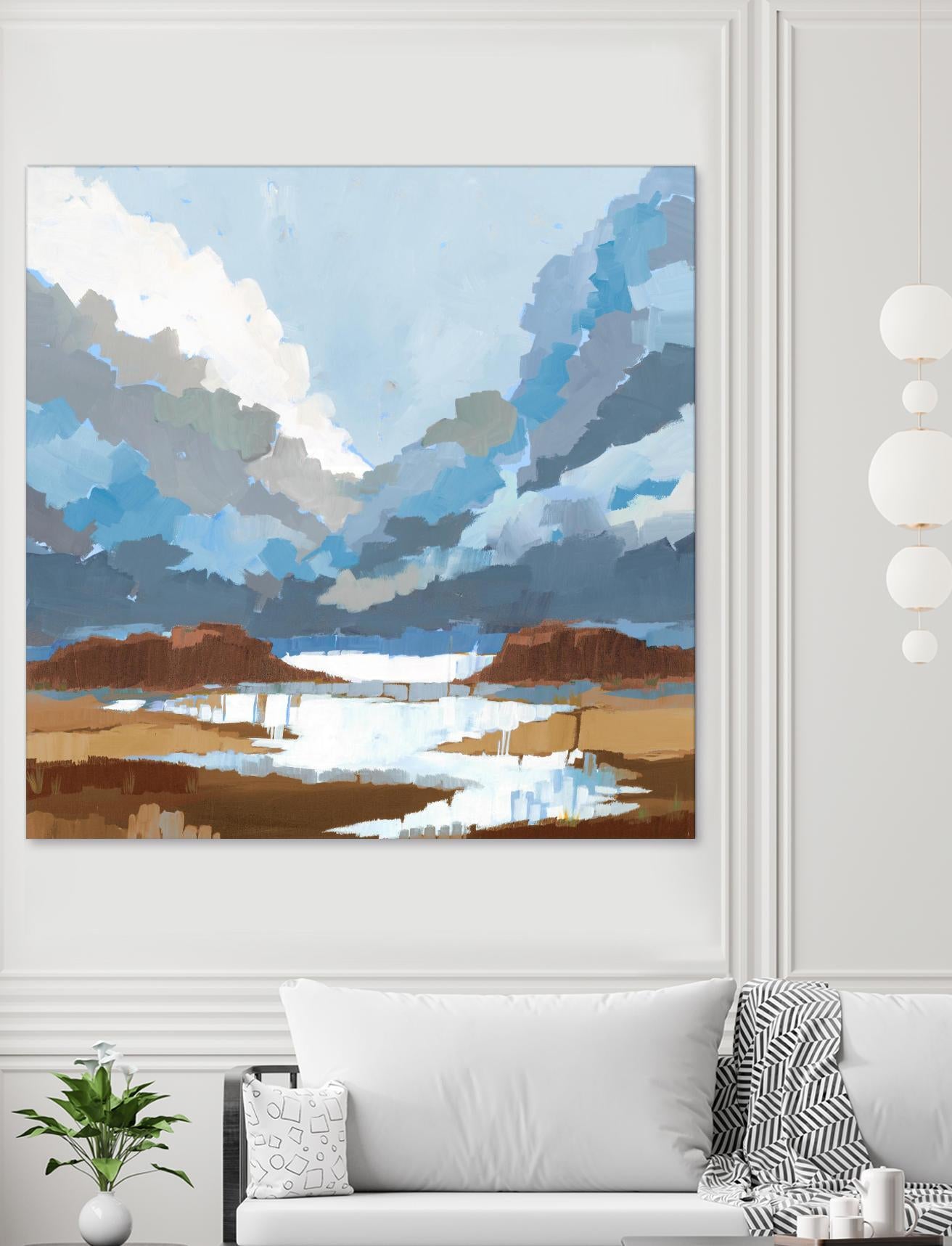 High Altitude V7 by Liz Jardine on GIANT ART - blues scenic clouds