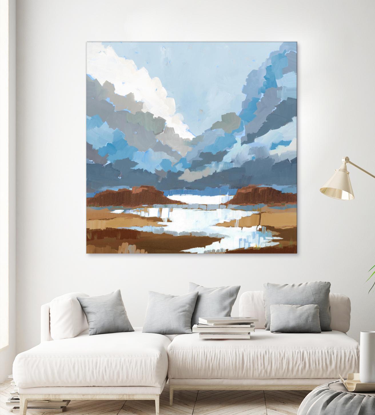 High Altitude V7 by Liz Jardine on GIANT ART - blues scenic clouds