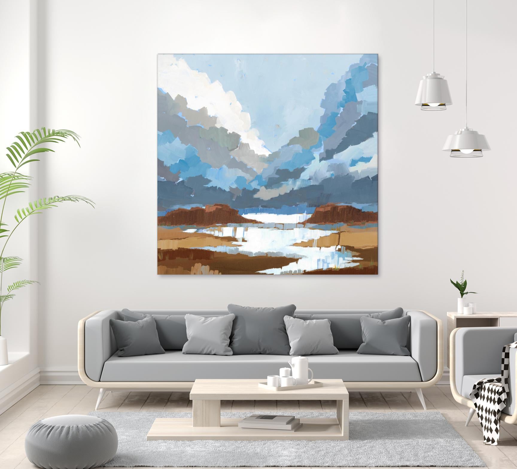 High Altitude V7 by Liz Jardine on GIANT ART - blues scenic clouds