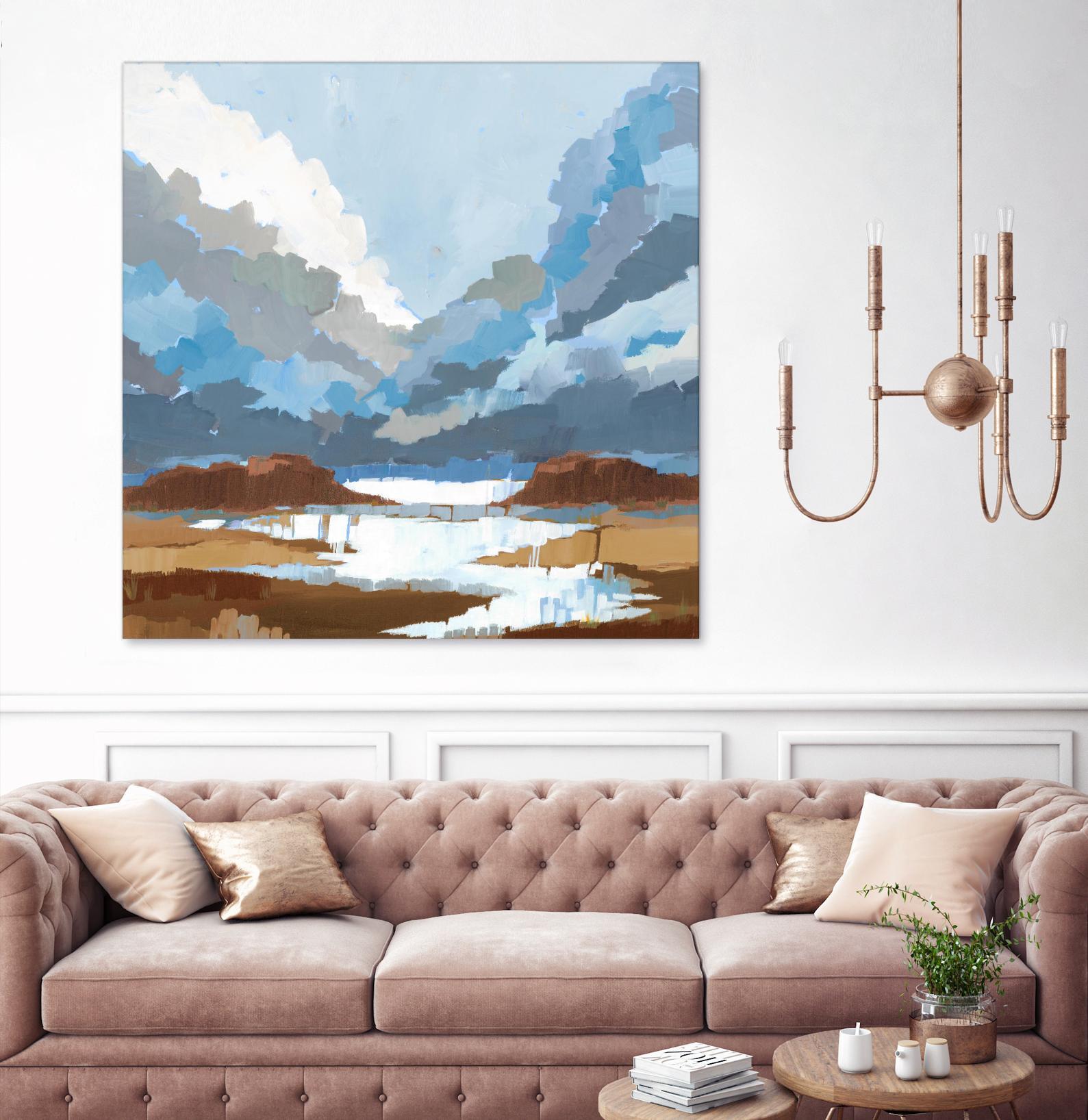 High Altitude V7 by Liz Jardine on GIANT ART - blues scenic clouds