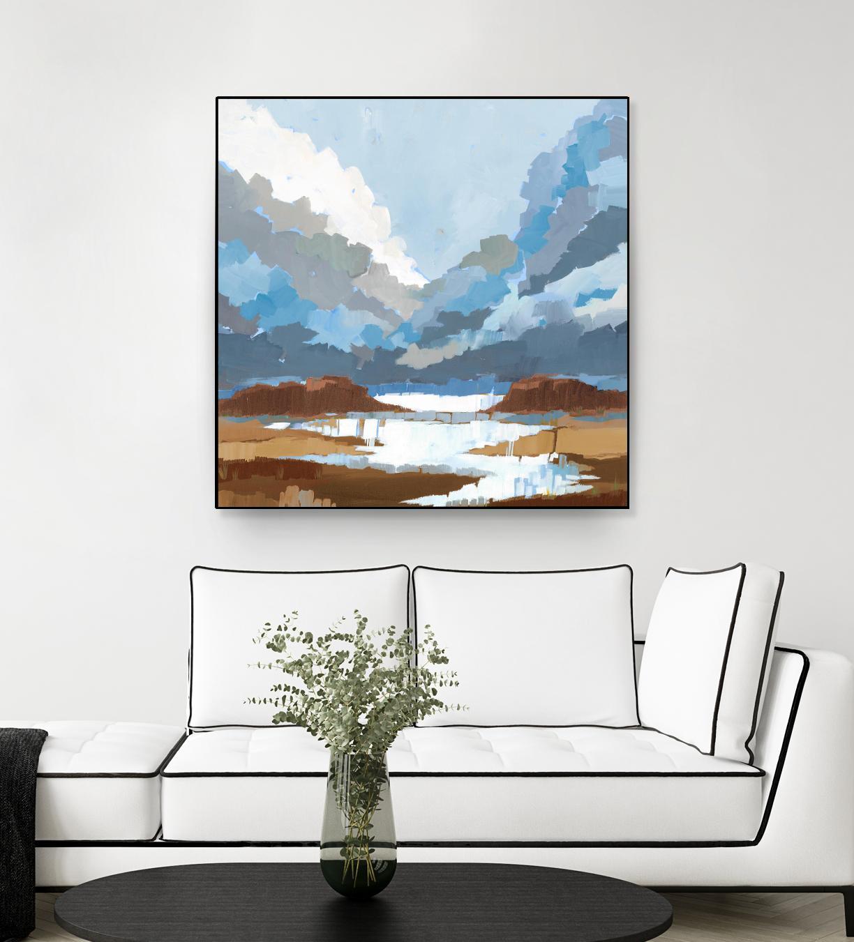 High Altitude V7 by Liz Jardine on GIANT ART - blues scenic clouds