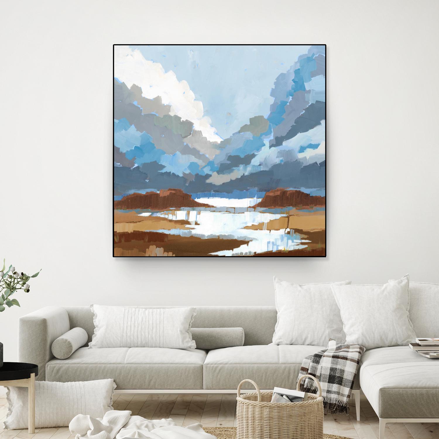 High Altitude V7 by Liz Jardine on GIANT ART - blues scenic clouds