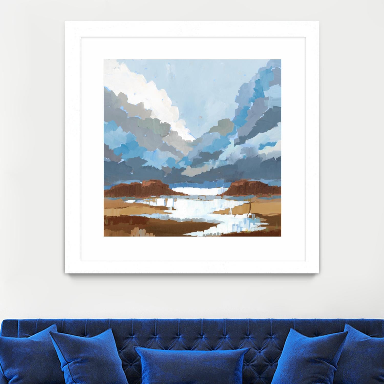 High Altitude V7 by Liz Jardine on GIANT ART - blues scenic clouds
