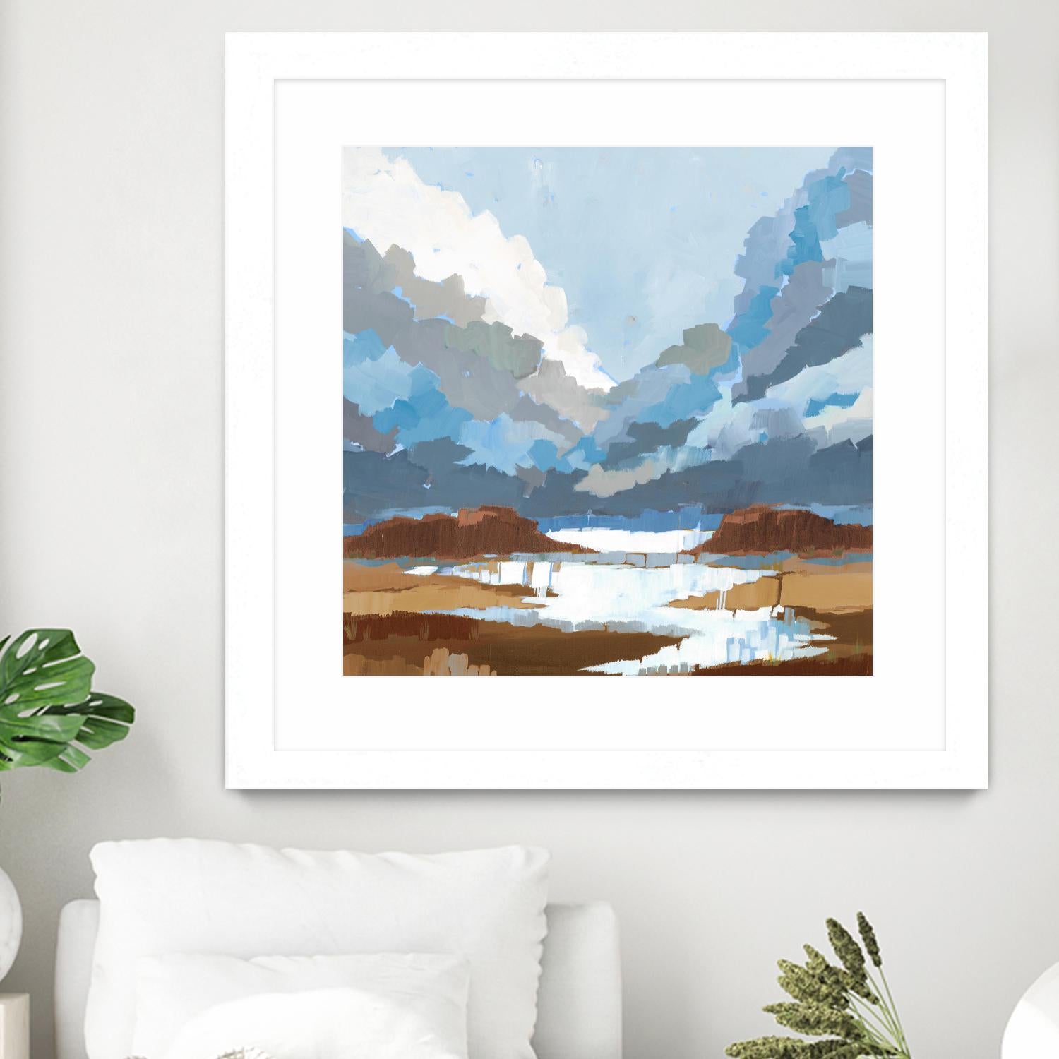 High Altitude V7 by Liz Jardine on GIANT ART - blues scenic clouds