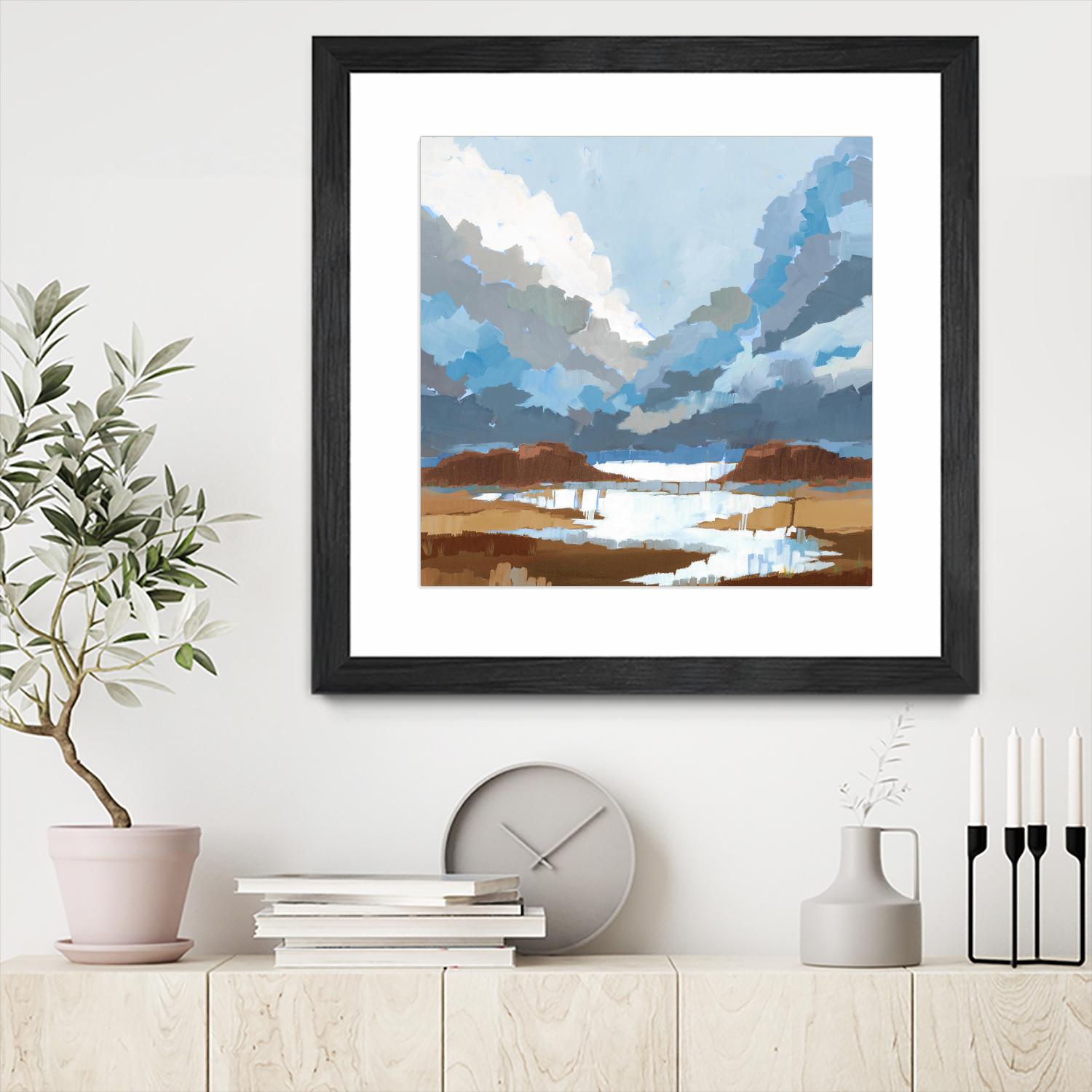 High Altitude V7 by Liz Jardine on GIANT ART - blues scenic clouds