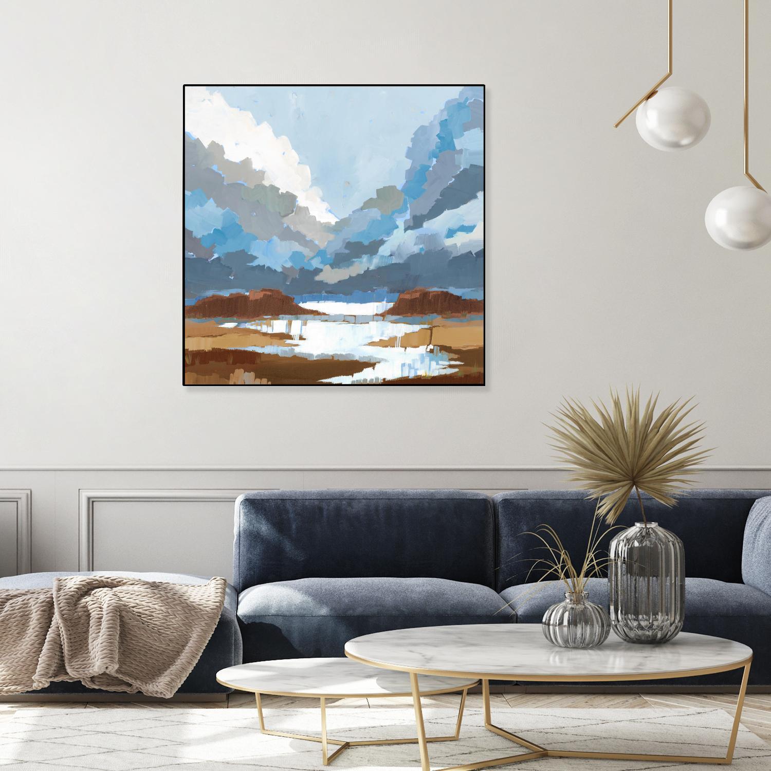 High Altitude V7 by Liz Jardine on GIANT ART - blues scenic clouds