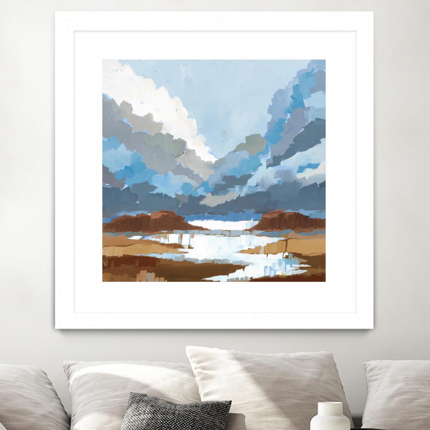 High Altitude V7 by Liz Jardine on GIANT ART - blues scenic clouds