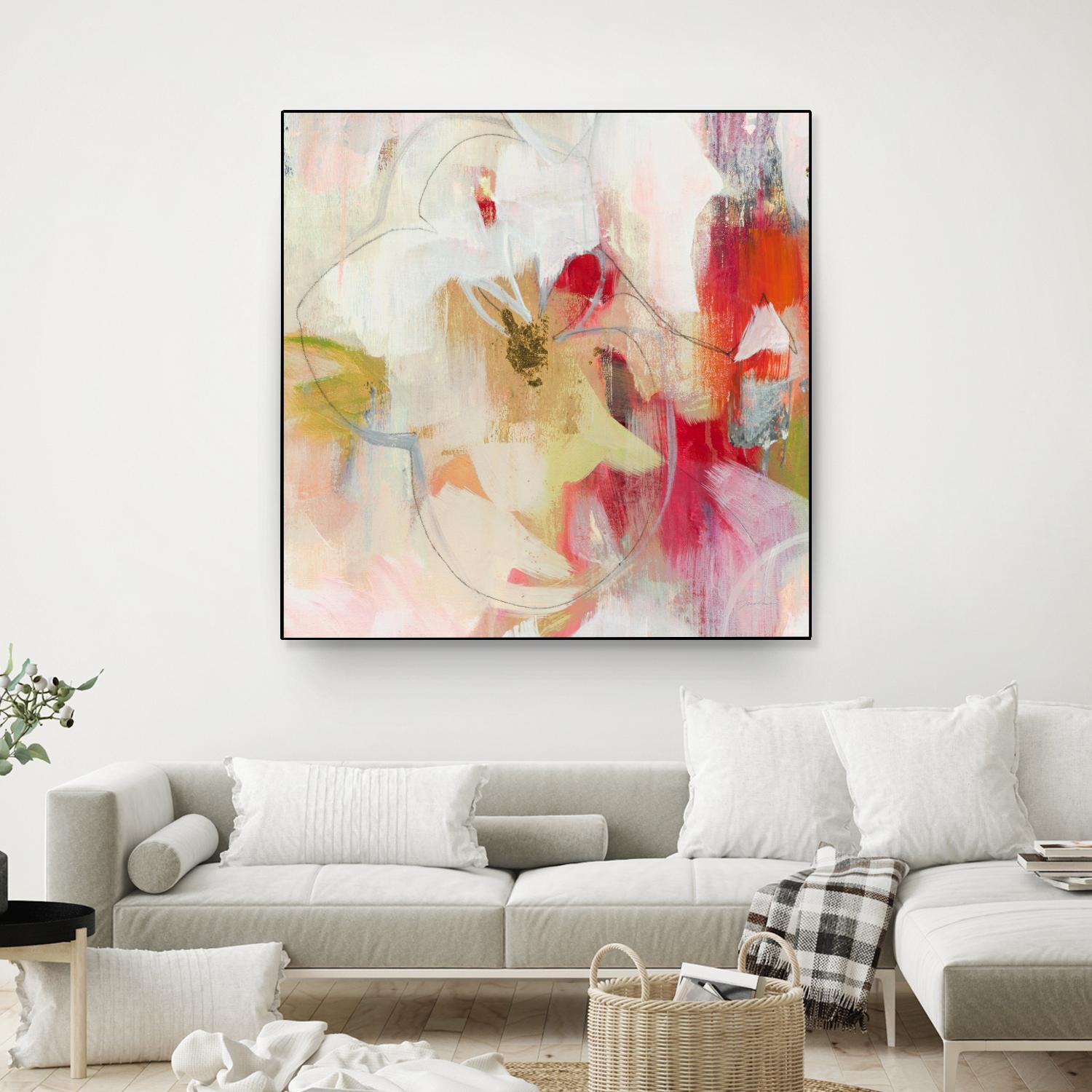 Fresh Start V5 by Liz Jardine on GIANT ART - whites & creams abstract white
