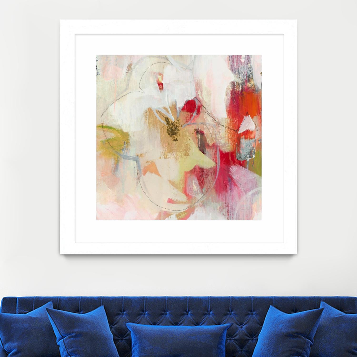 Fresh Start V5 by Liz Jardine on GIANT ART - whites & creams abstract white