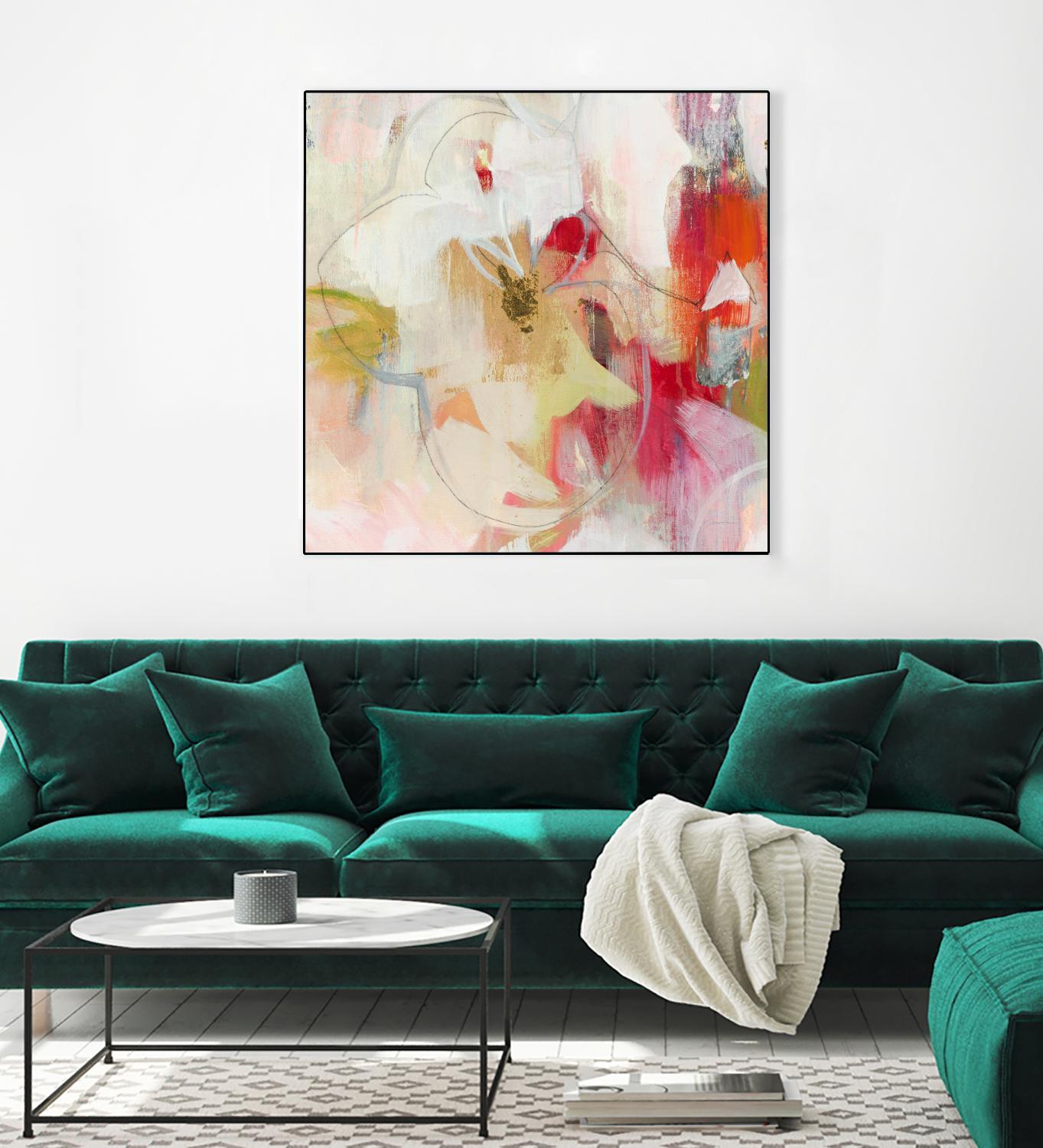 Fresh Start V5 by Liz Jardine on GIANT ART - whites & creams abstract white