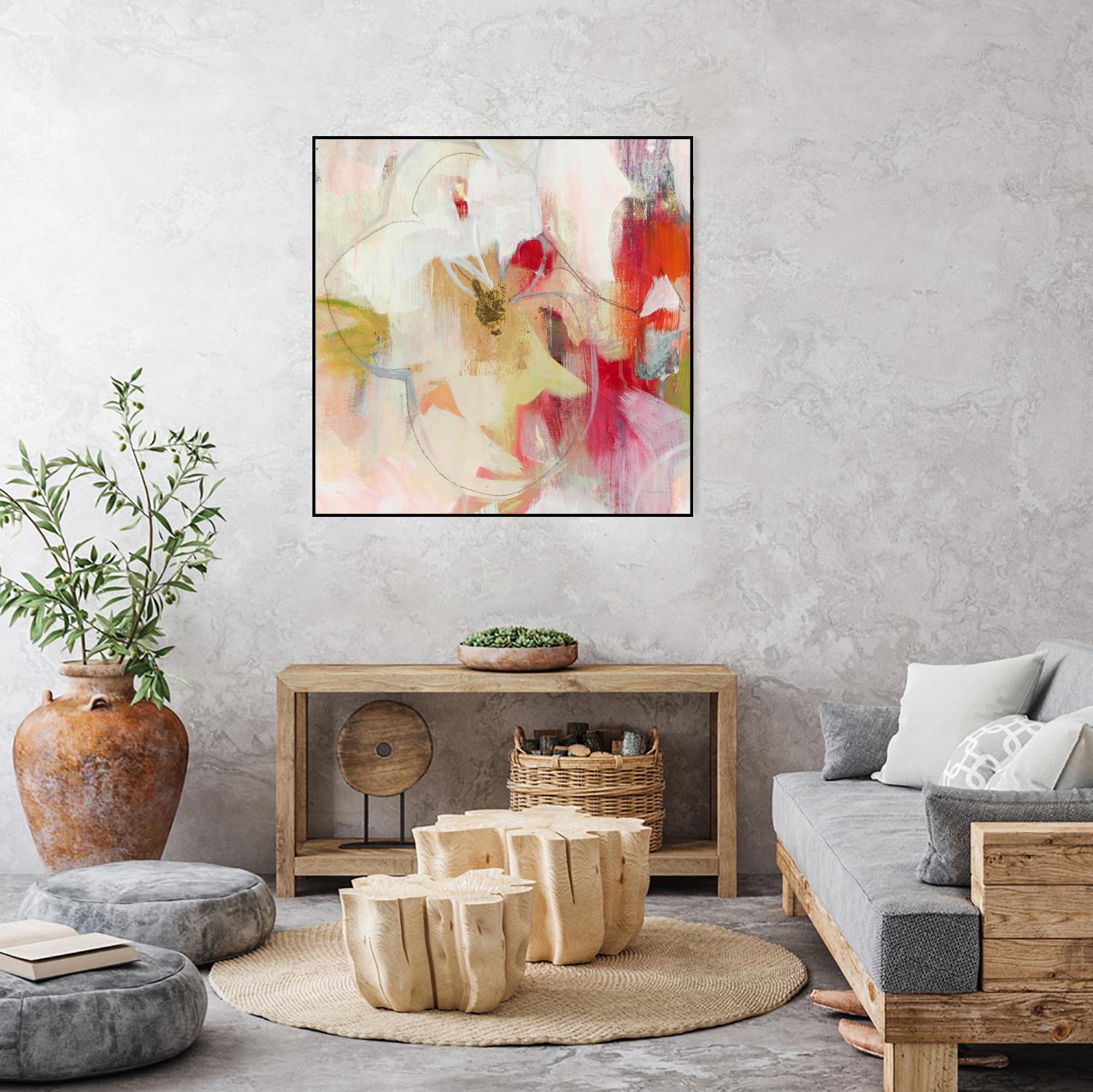 Fresh Start V5 by Liz Jardine on GIANT ART - whites & creams abstract white