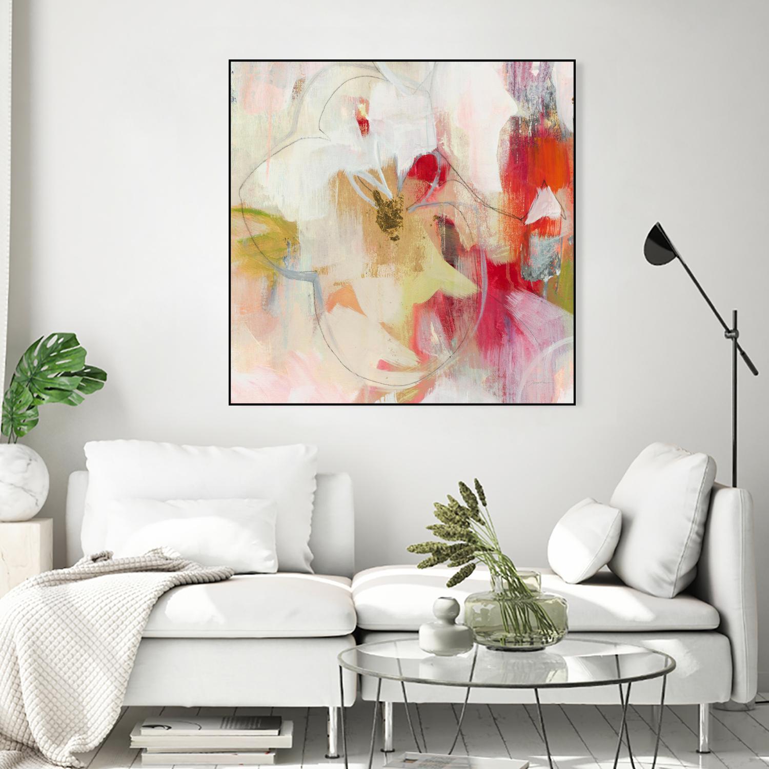 Fresh Start V5 by Liz Jardine on GIANT ART - whites & creams abstract white