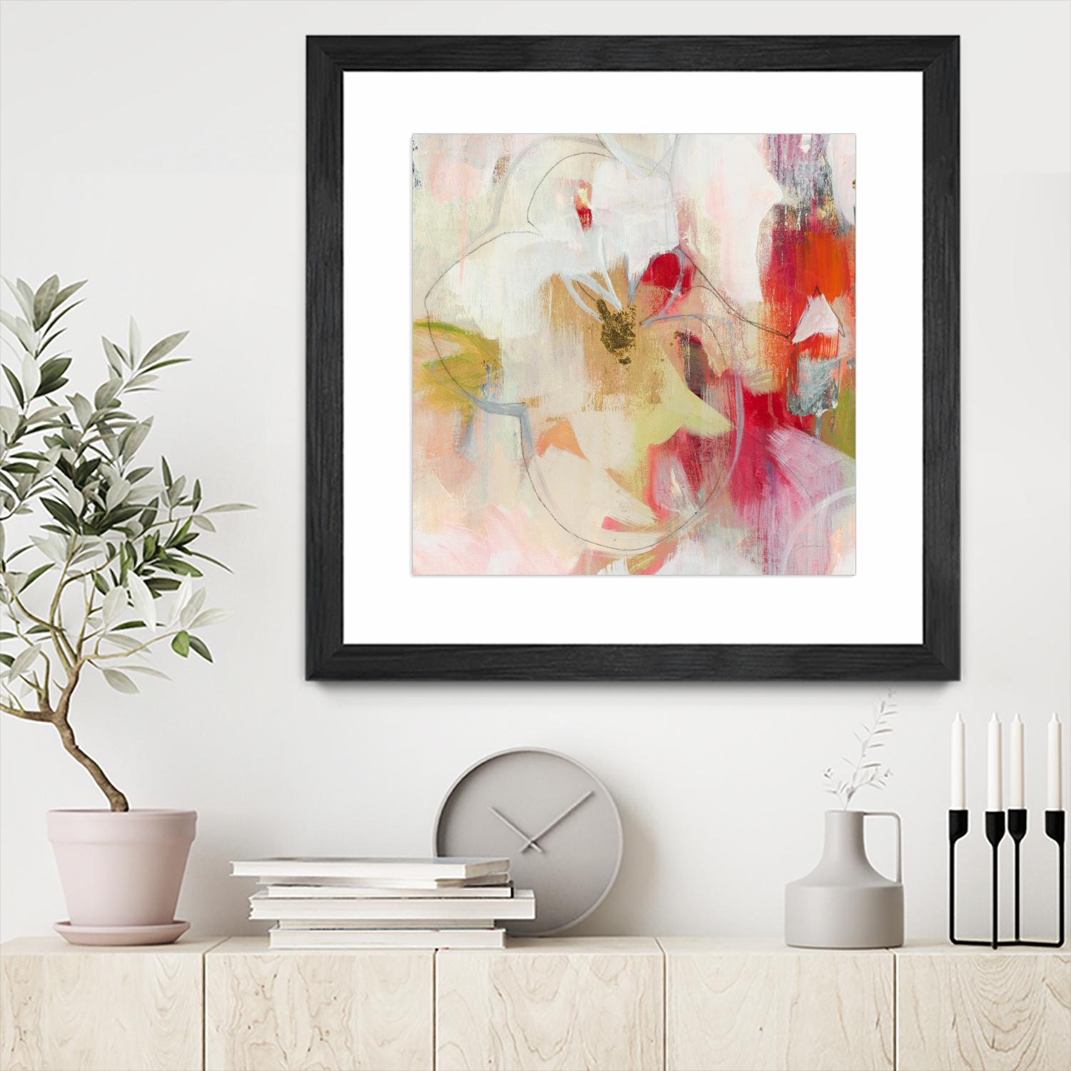 Fresh Start V5 by Liz Jardine on GIANT ART - whites & creams abstract white
