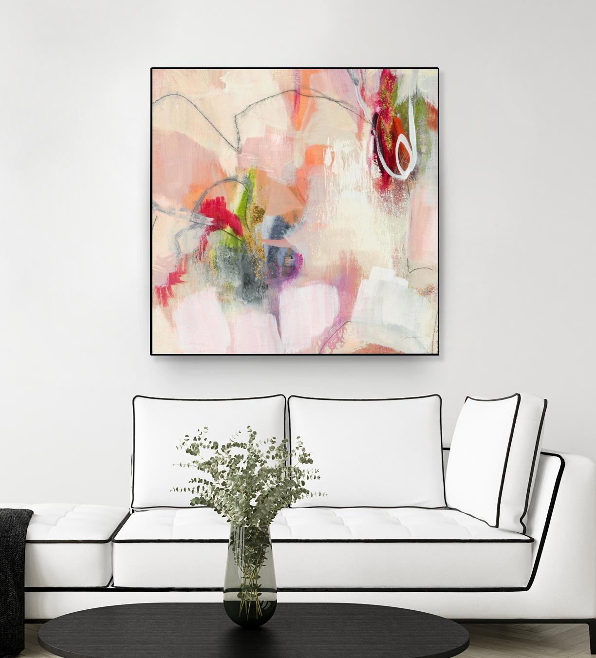 Fresh Start V7 by Liz Jardine on GIANT ART - whites & creams abstract white