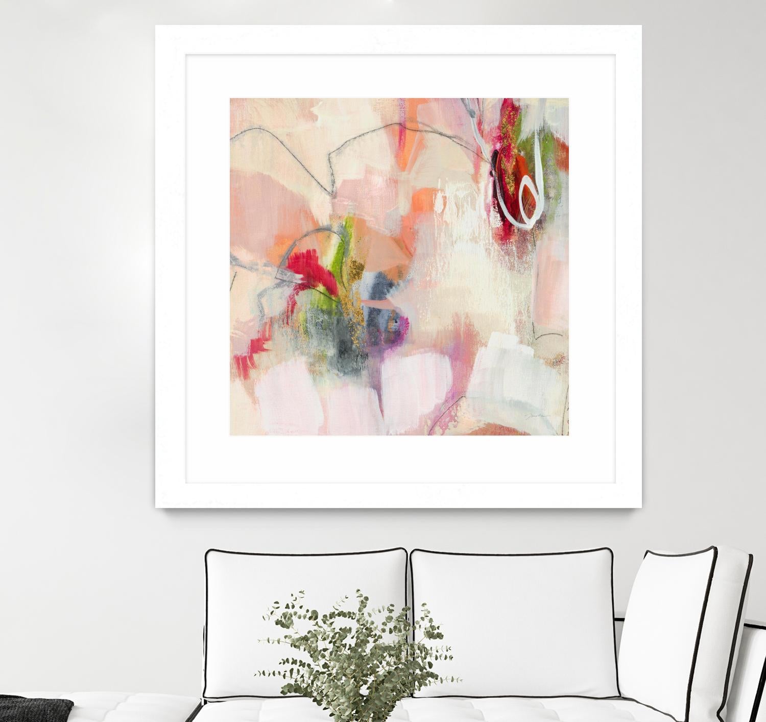 Fresh Start V7 by Liz Jardine on GIANT ART - whites & creams abstract white