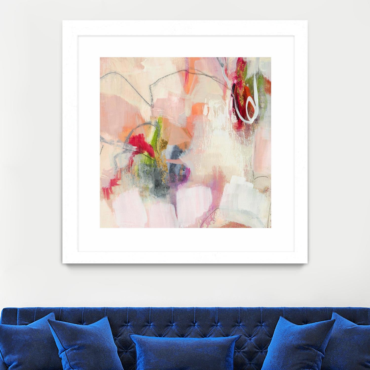 Fresh Start V7 by Liz Jardine on GIANT ART - whites & creams abstract white