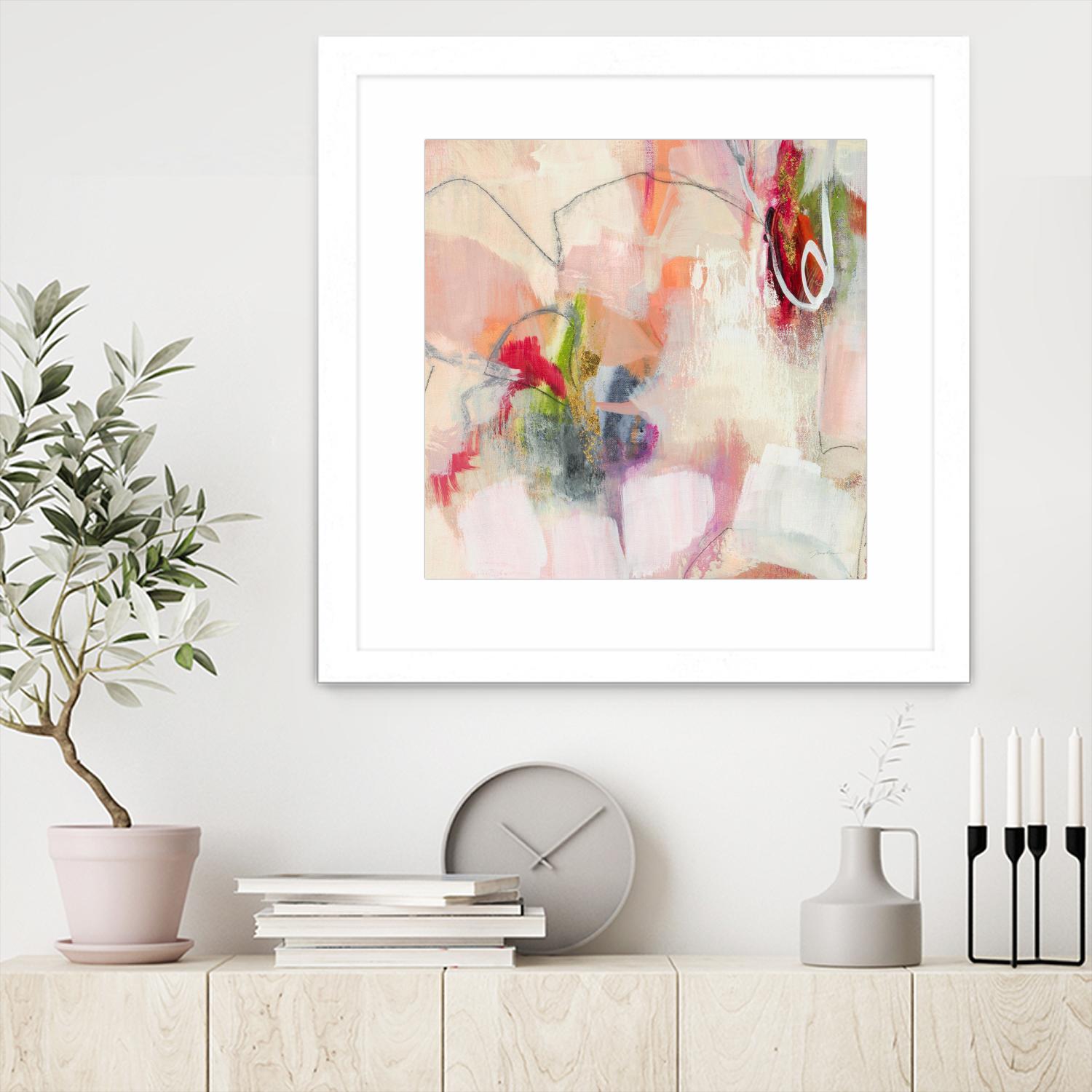 Fresh Start V7 by Liz Jardine on GIANT ART - whites & creams abstract white