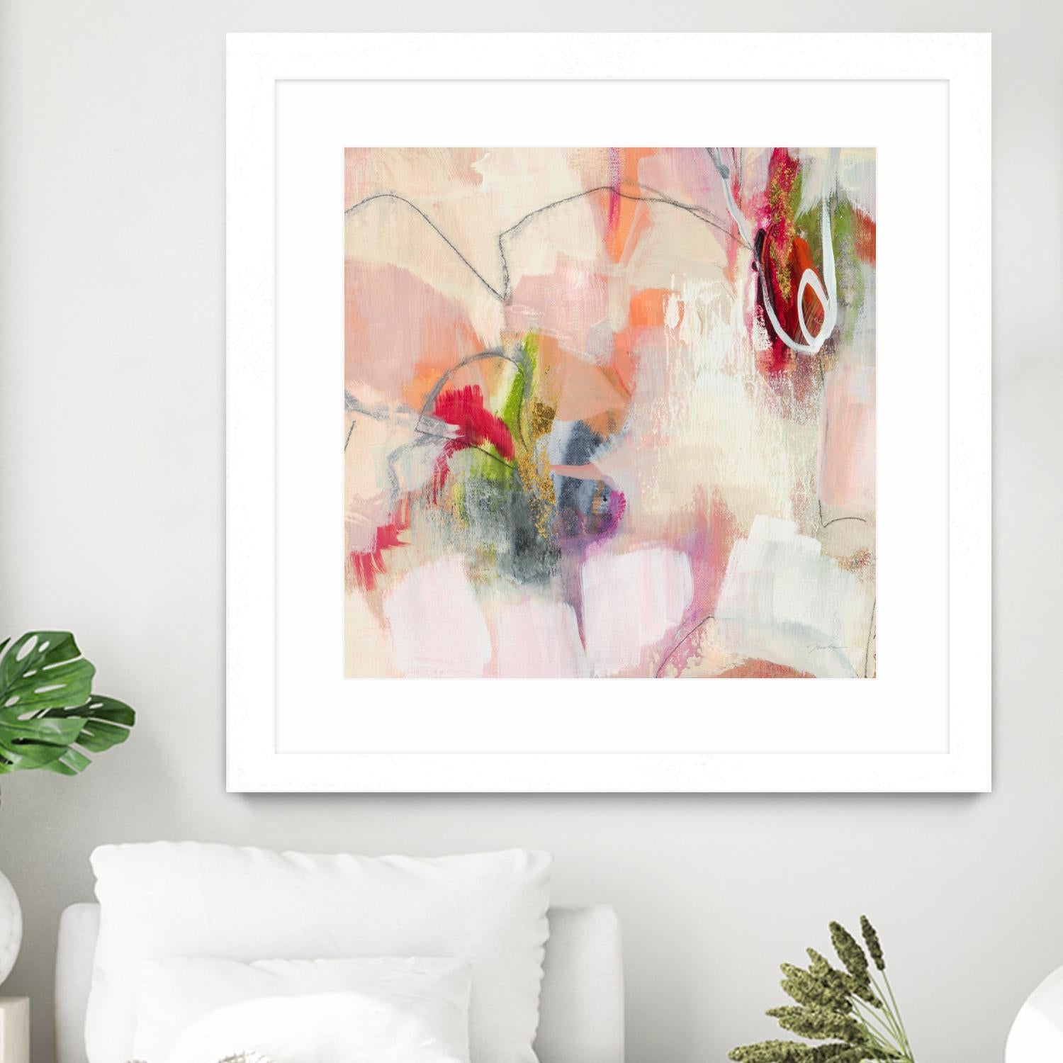Fresh Start V7 by Liz Jardine on GIANT ART - whites & creams abstract white