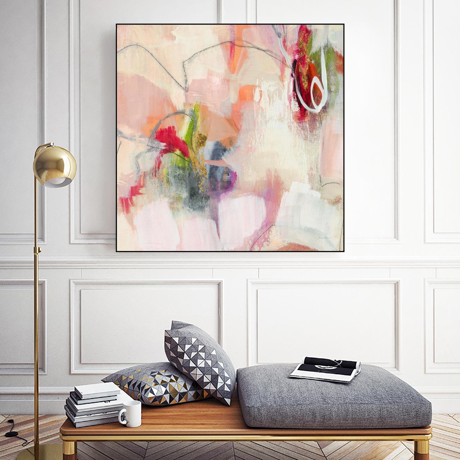 Fresh Start V7 by Liz Jardine on GIANT ART - whites & creams abstract white