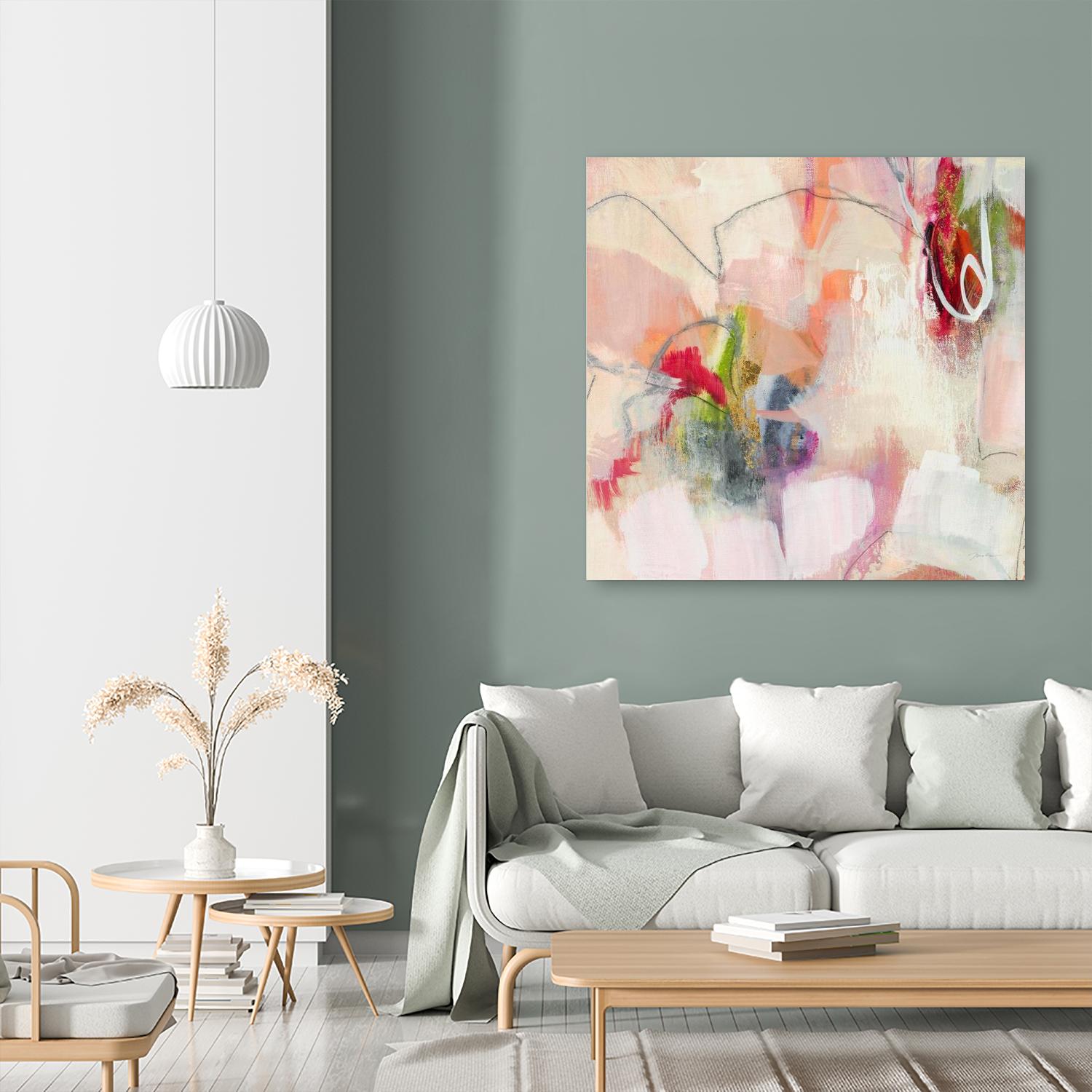 Fresh Start V7 by Liz Jardine on GIANT ART - whites & creams abstract white