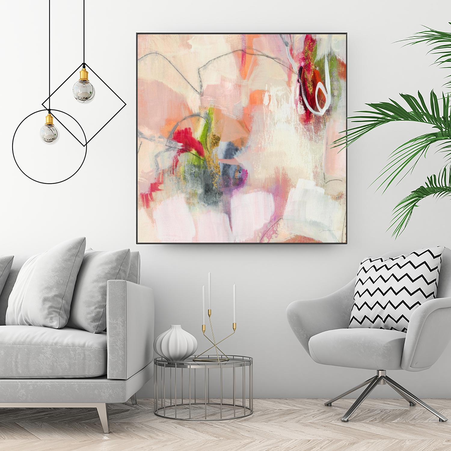 Fresh Start V7 by Liz Jardine on GIANT ART - whites & creams abstract white