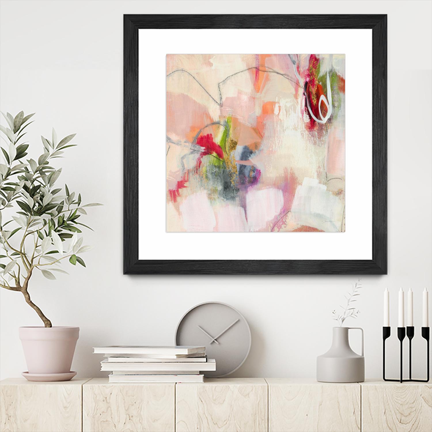 Fresh Start V7 by Liz Jardine on GIANT ART - whites & creams abstract white