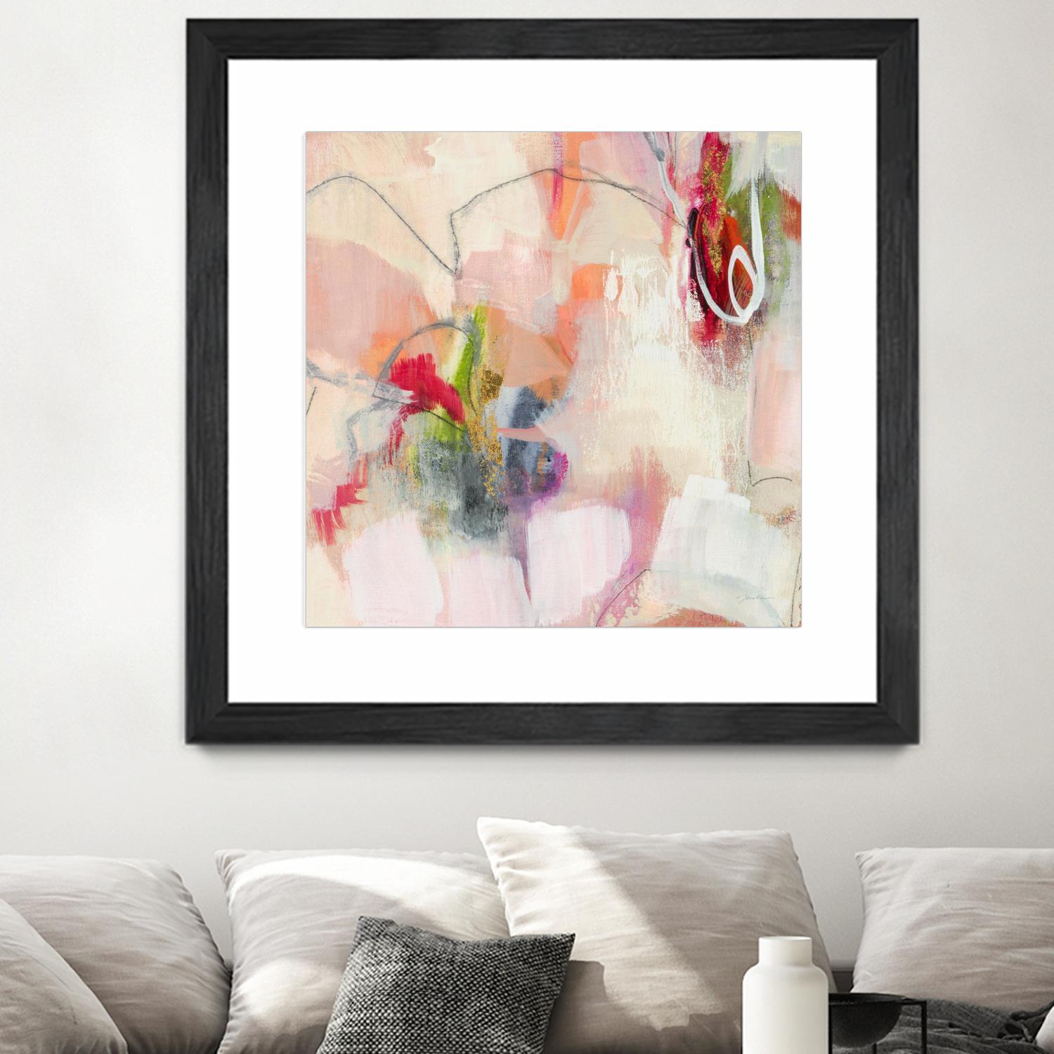 Fresh Start V7 by Liz Jardine on GIANT ART - whites & creams abstract white