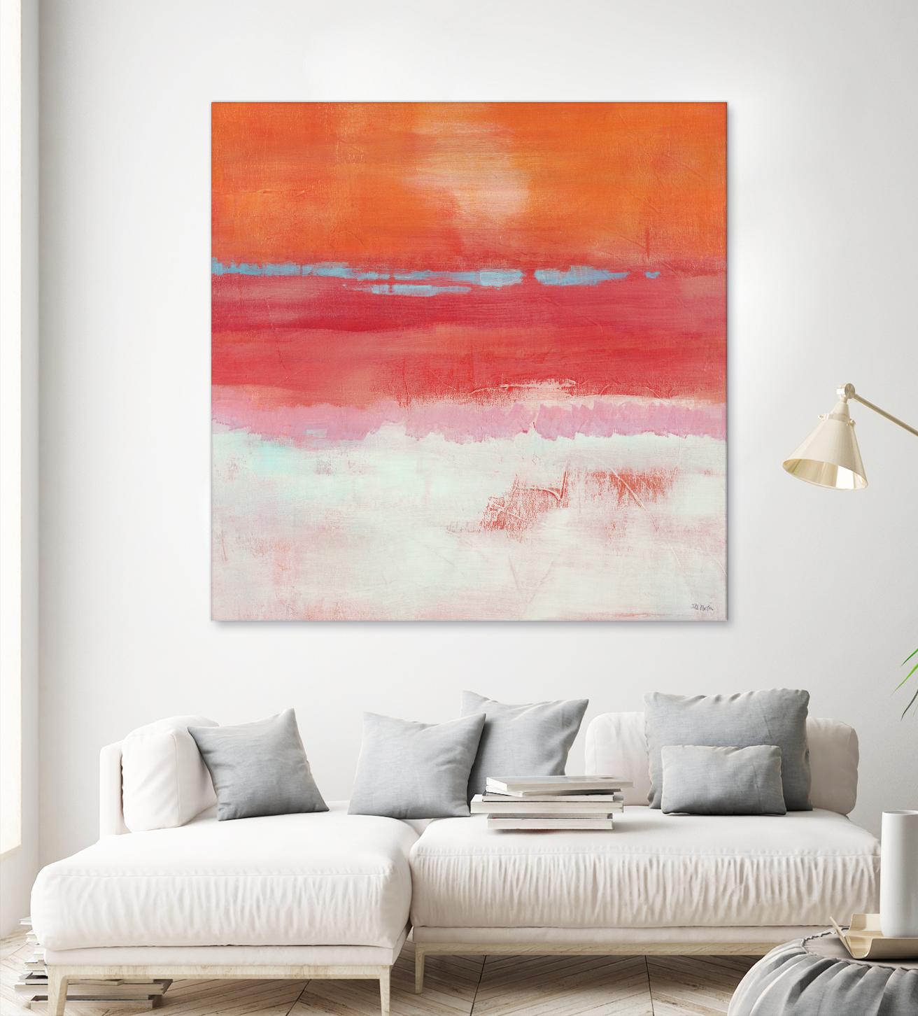Persimmon Jump I by Jill Martin on GIANT ART - orange abstract