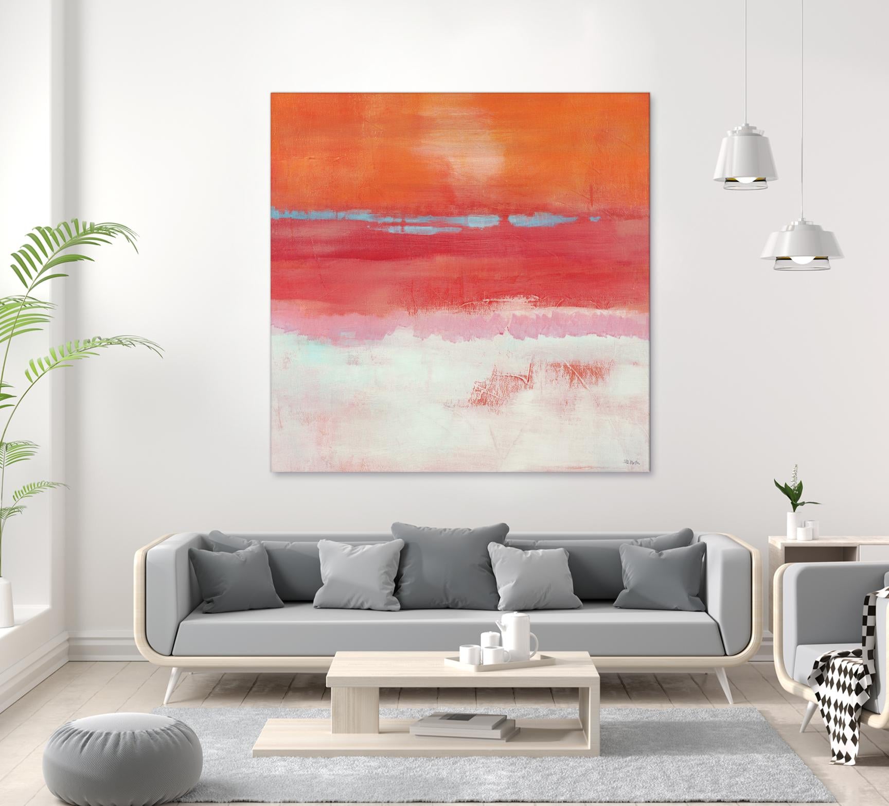 Persimmon Jump I by Jill Martin on GIANT ART - orange abstract
