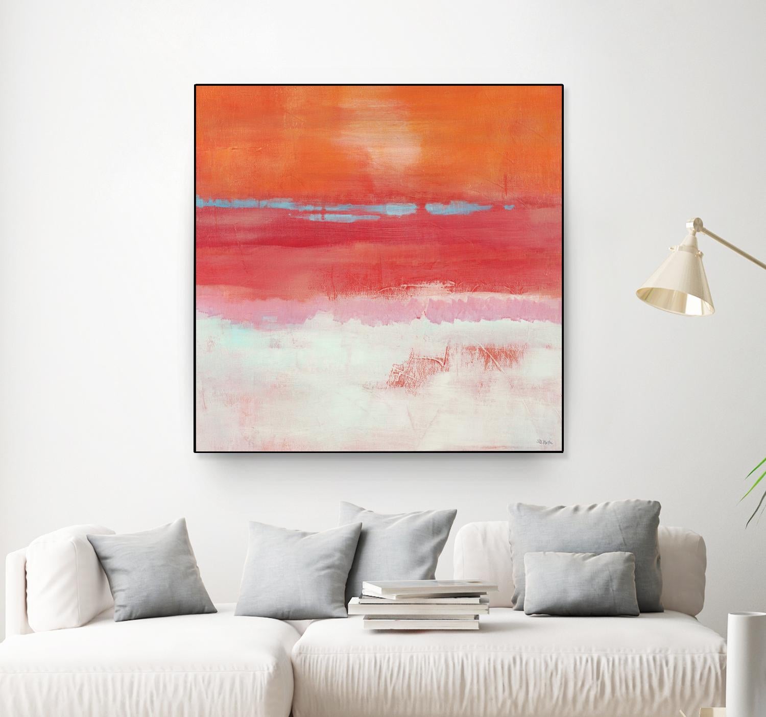 Persimmon Jump I by Jill Martin on GIANT ART - orange abstract