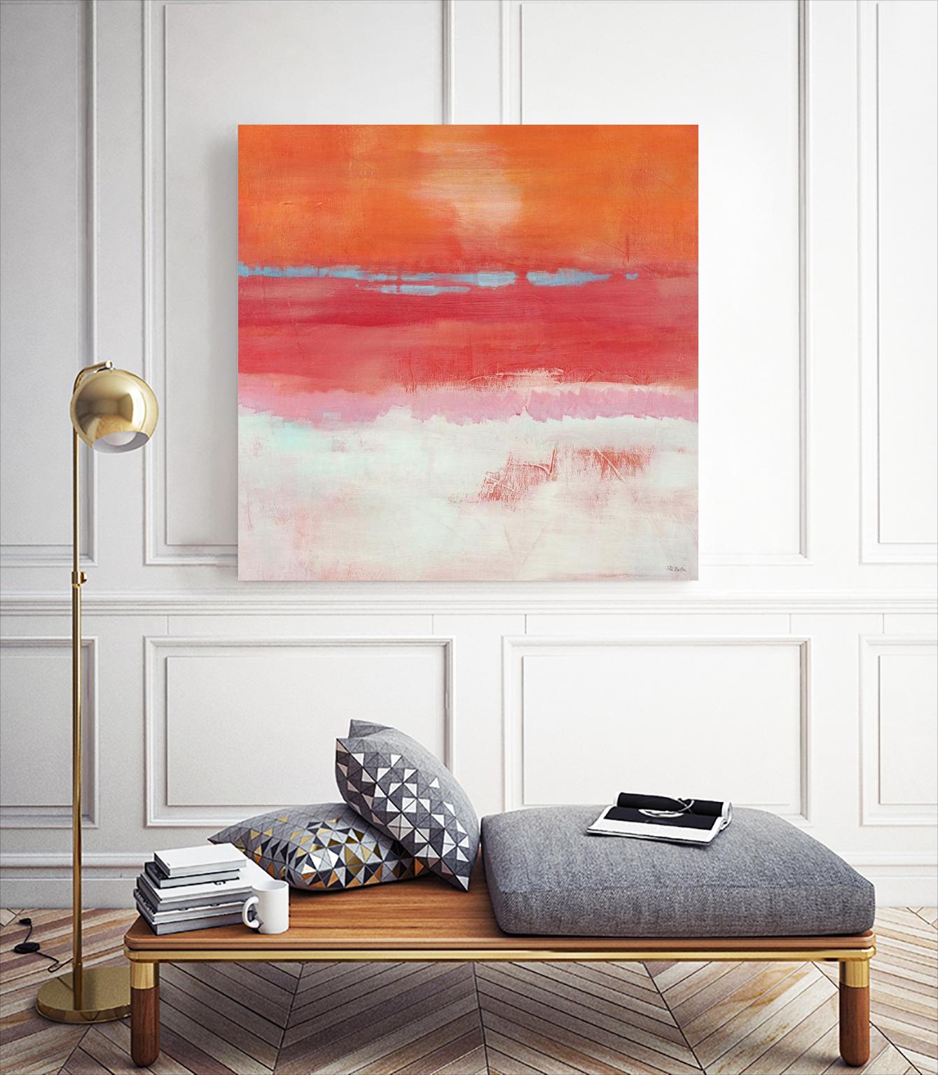 Persimmon Jump I by Jill Martin on GIANT ART - orange abstract